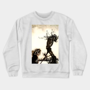 A Witch - Arthur Rackham Crewneck Sweatshirt